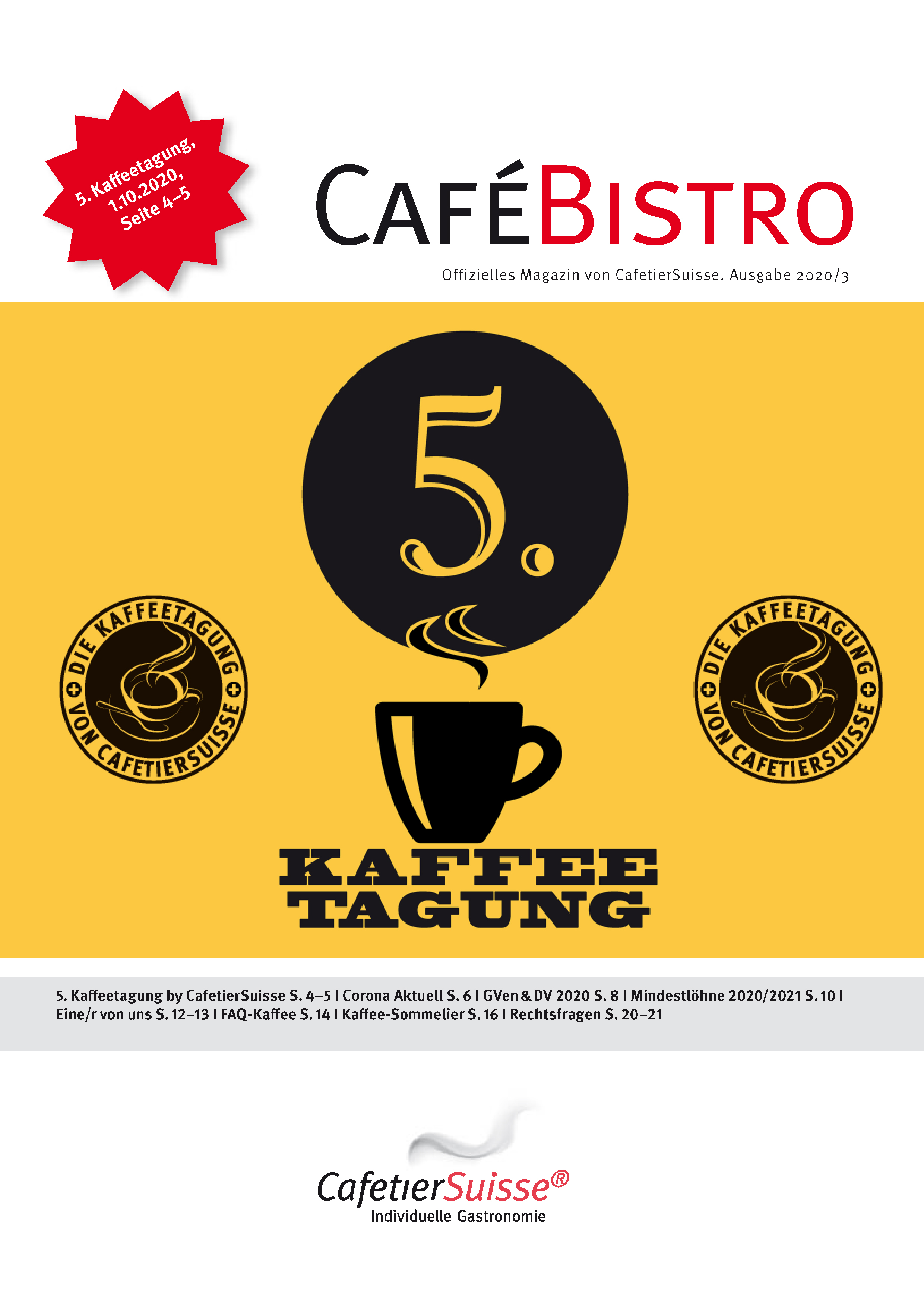 CaféBistro 3/20 - CafetierSuisse