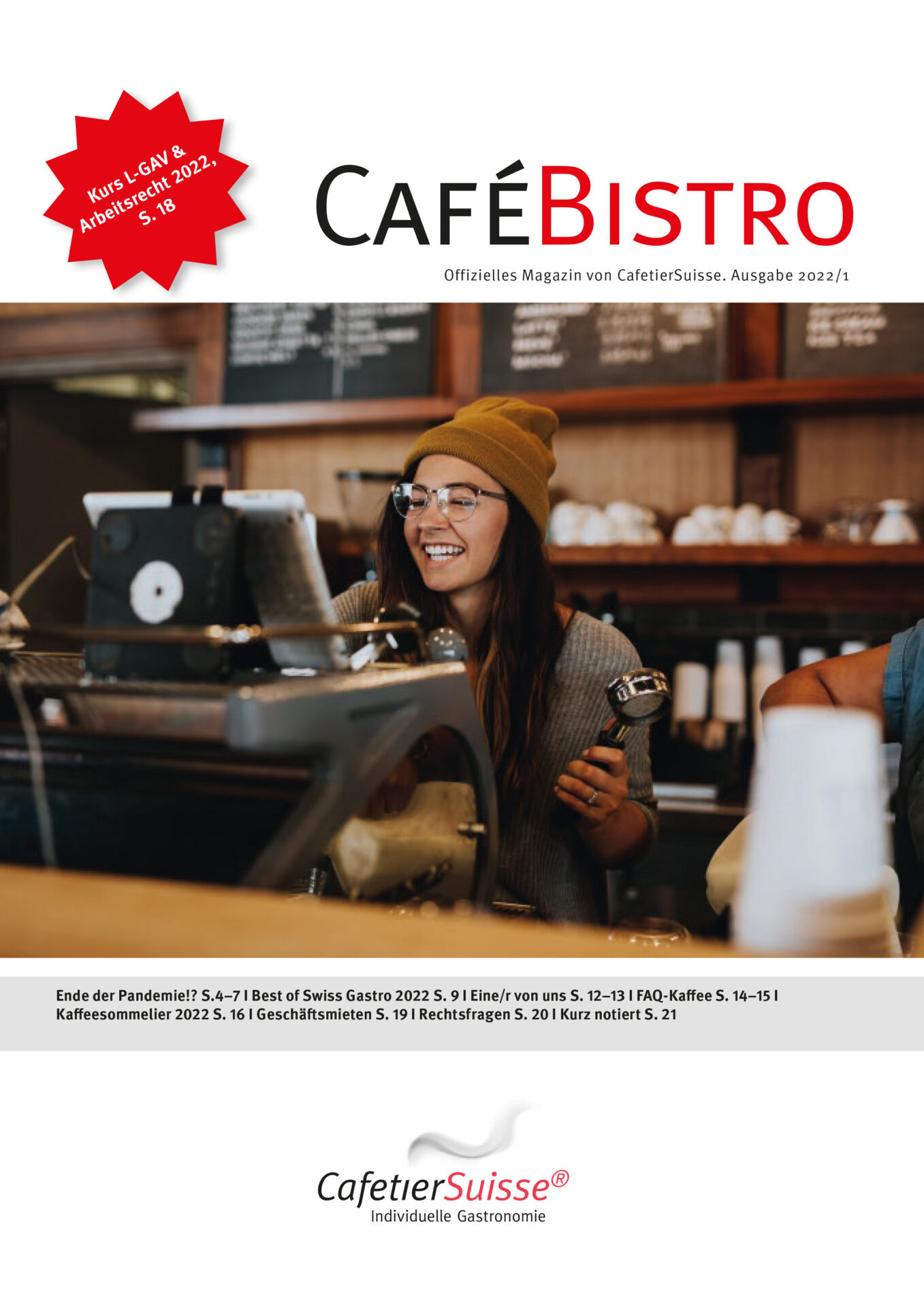 CaféBistro 1/22 - CafetierSuisse – Schweizer Arbeitgeberverband Gastronomie