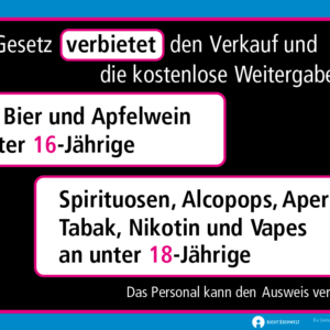 Alkoholabgabeverbot an Jugendliche (Plakat) - CafetierSuisse – Schweizer Arbeitgeberverband Gastronomie 3